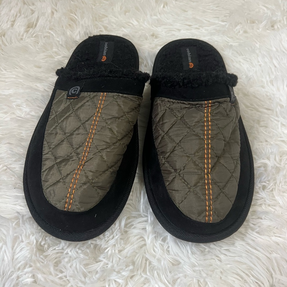 Cobian Happy Camper Mule Slippers Quilted Slip-On | Men’s US 10